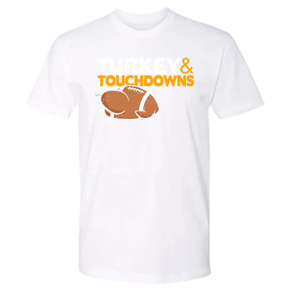 Turkey and Touchdowns Premium Unisex T-shirt - 4
