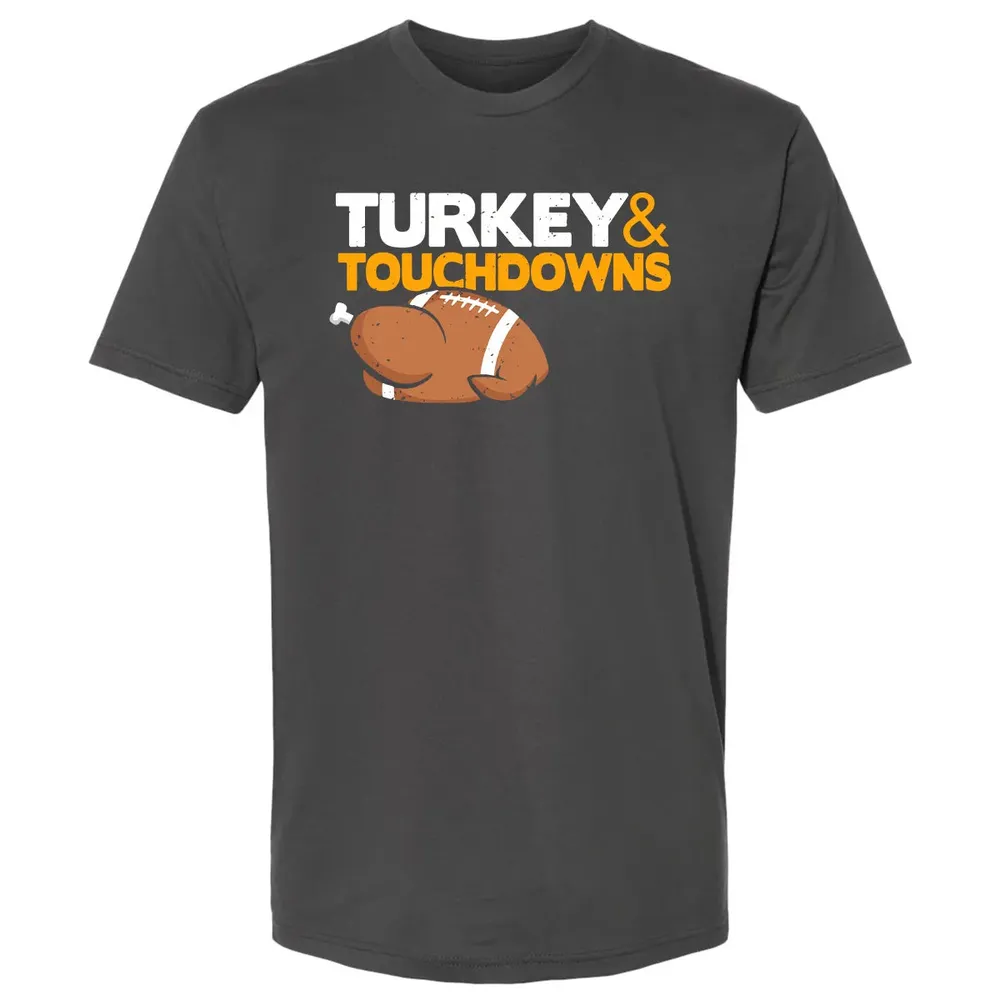Turkey and Touchdowns Premium Unisex T-shirt - 8
