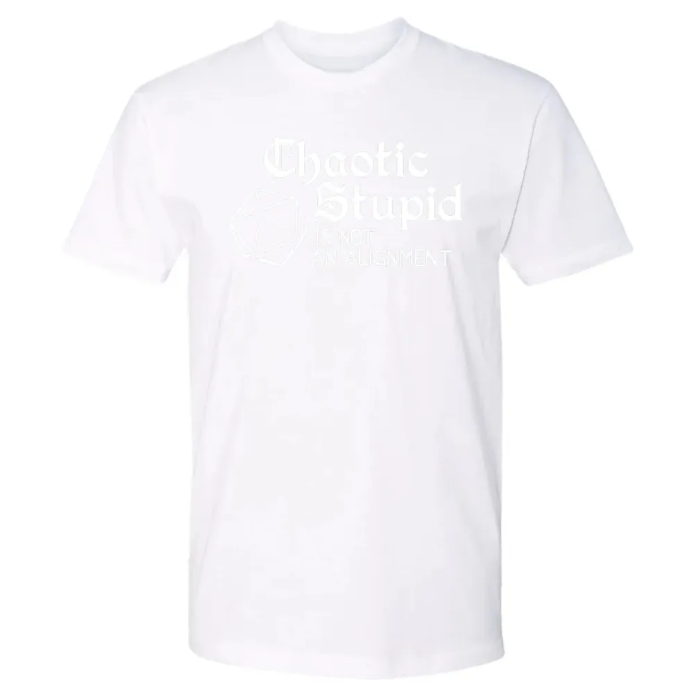 Chaotic Stupid Is Not An Alignment Premium Unisex T-shirt - 4