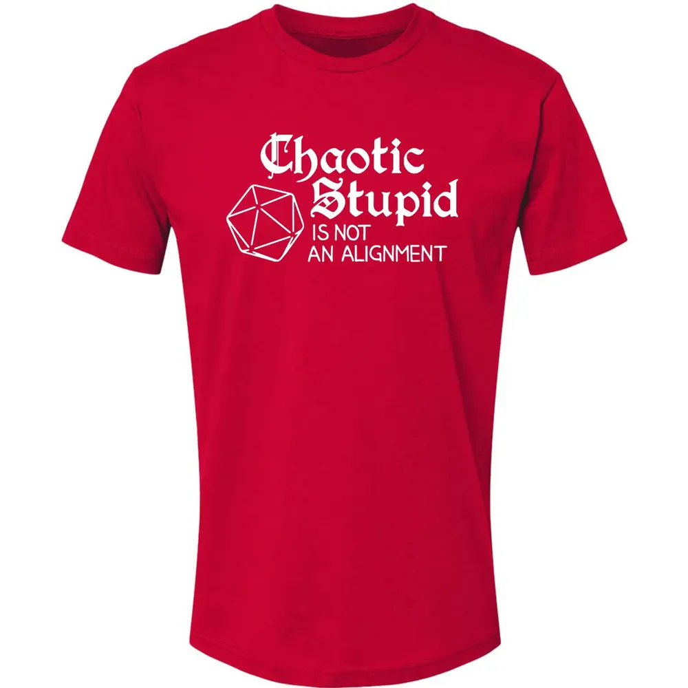 Chaotic Stupid Is Not An Alignment Premium Unisex T-shirt - 6