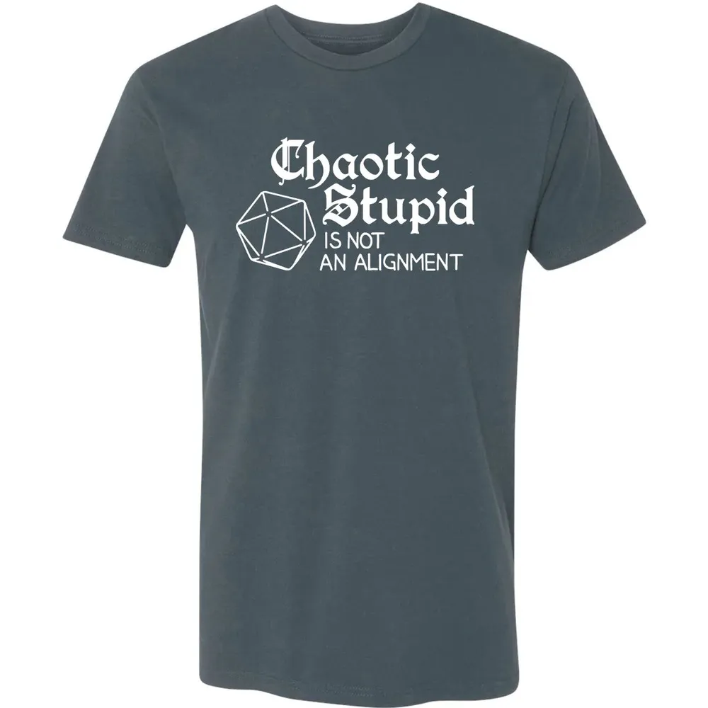 Chaotic Stupid Is Not An Alignment Premium Unisex T-shirt - 14