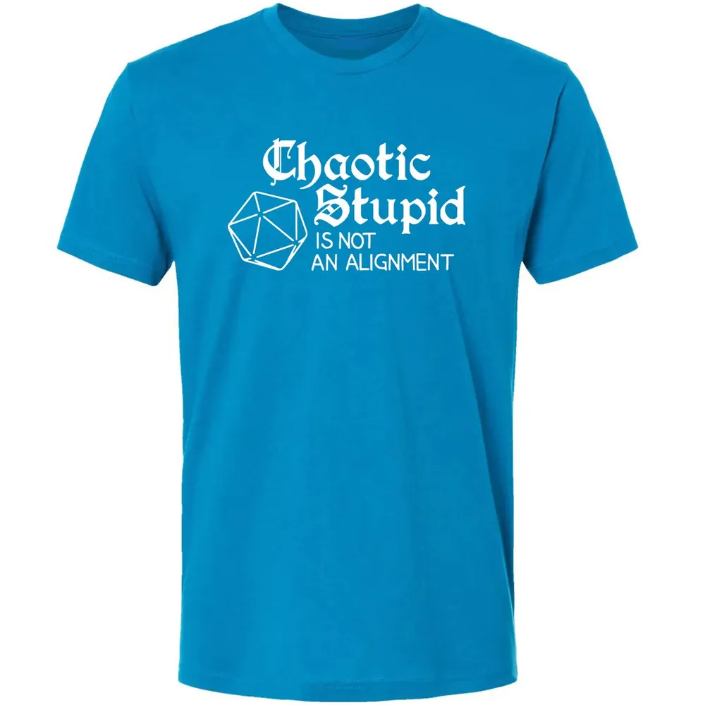 Chaotic Stupid Is Not An Alignment Premium Unisex T-shirt - 15