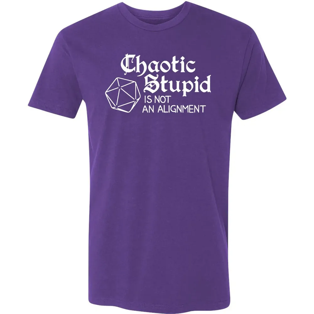 Chaotic Stupid Is Not An Alignment Premium Unisex T-shirt - 7