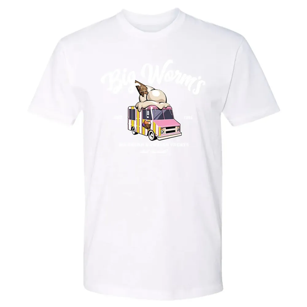 Big Worm Ice Cream Premium Unisex T-shirt - 4