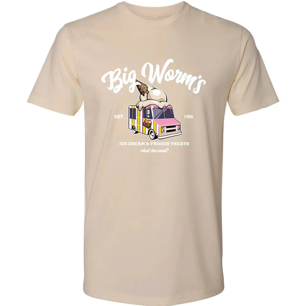 Big Worm Ice Cream Premium Unisex T-shirt - 13