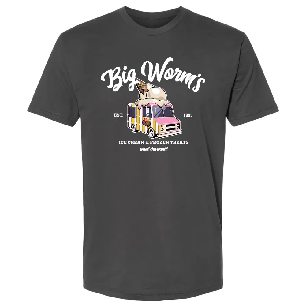 Big Worm Ice Cream Premium Unisex T-shirt - 8