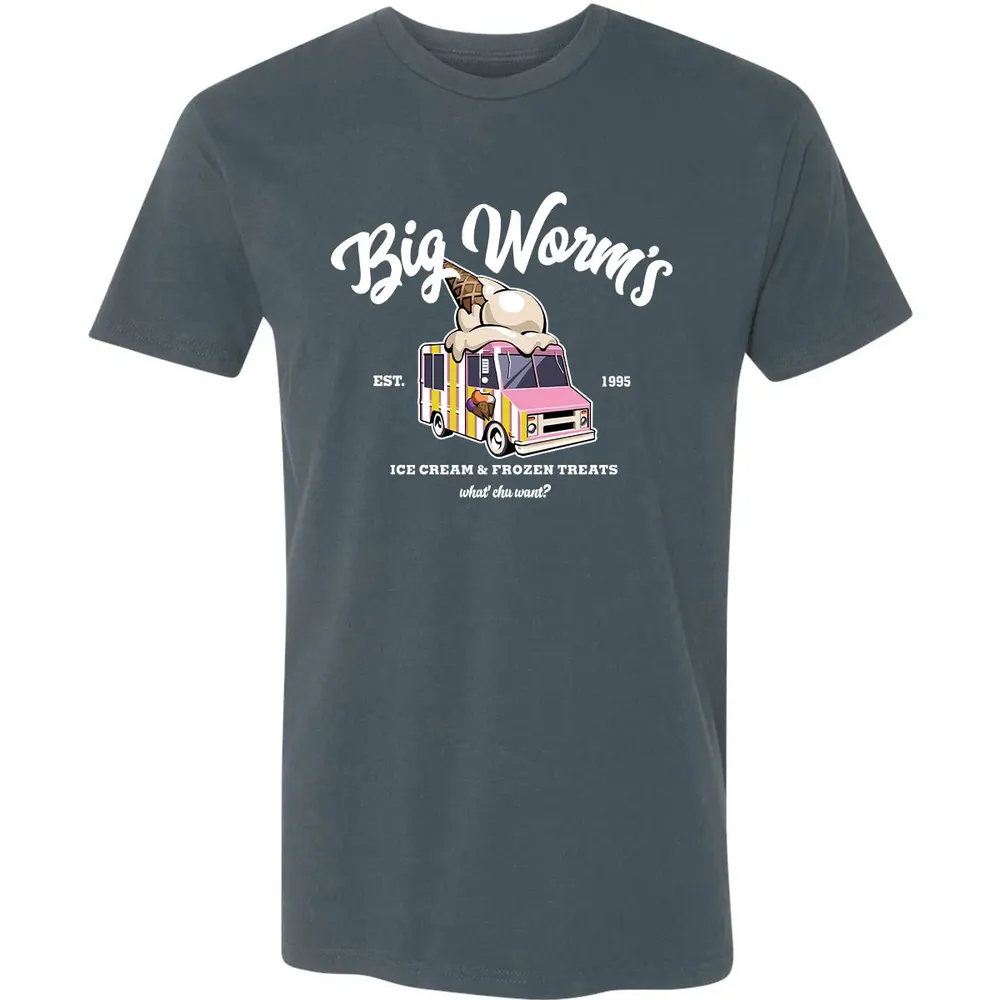 Big Worm Ice Cream Premium Unisex T-shirt - 14