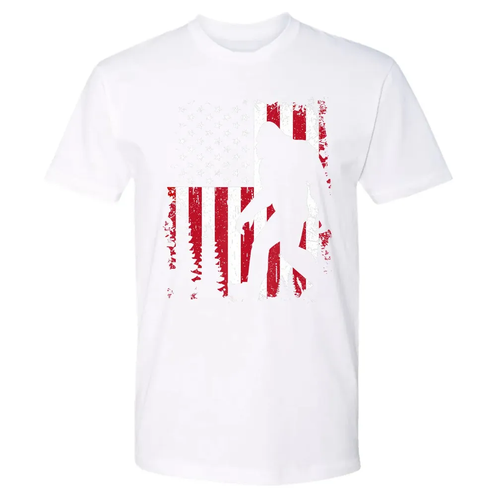 Bigfoot 4th of July American USA Flag Patriotic Kids Premium Unisex T-shirt - 4