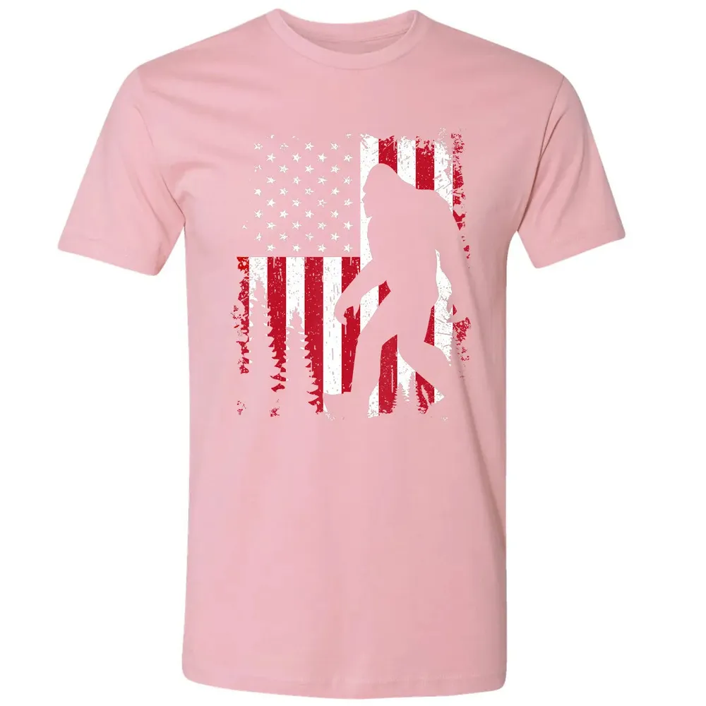 Bigfoot 4th of July American USA Flag Patriotic Kids Premium Unisex T-shirt - 3