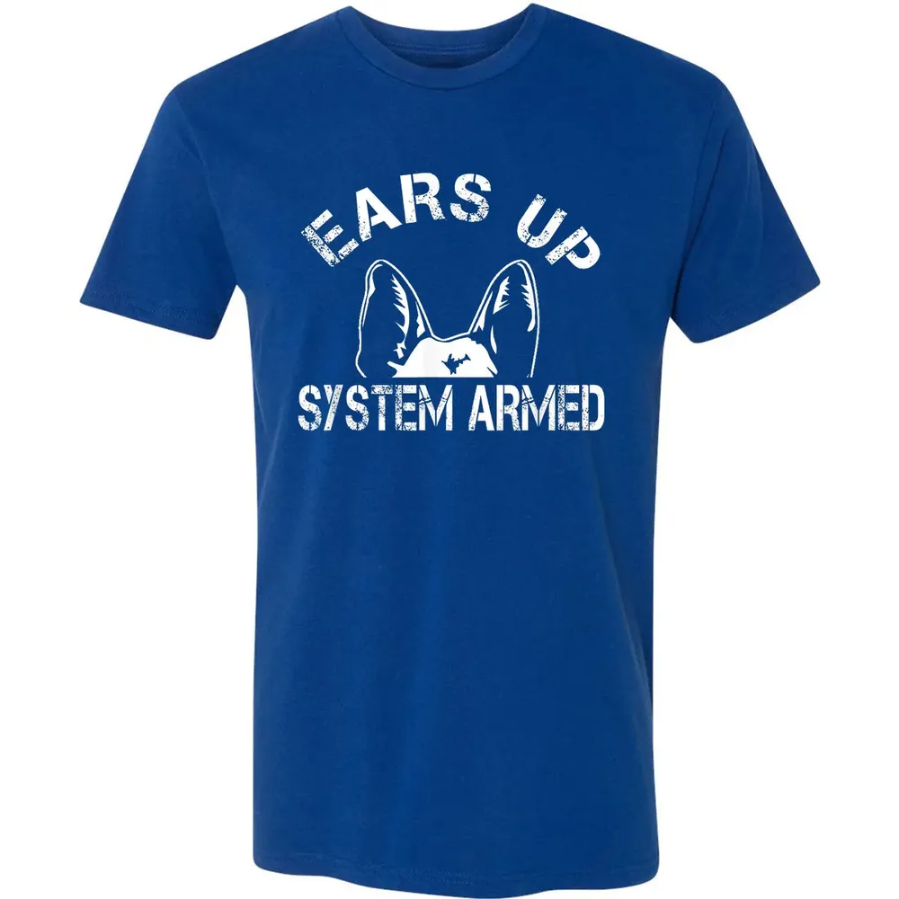 Ears up system armed   Funny German shepherd Premium Unisex T-shirt - 10