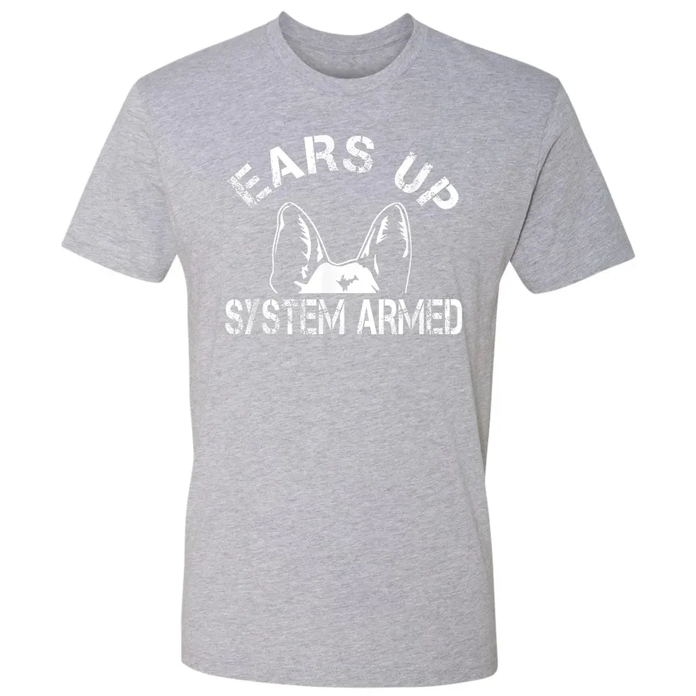 Ears up system armed   Funny German shepherd Premium Unisex T-shirt - 9