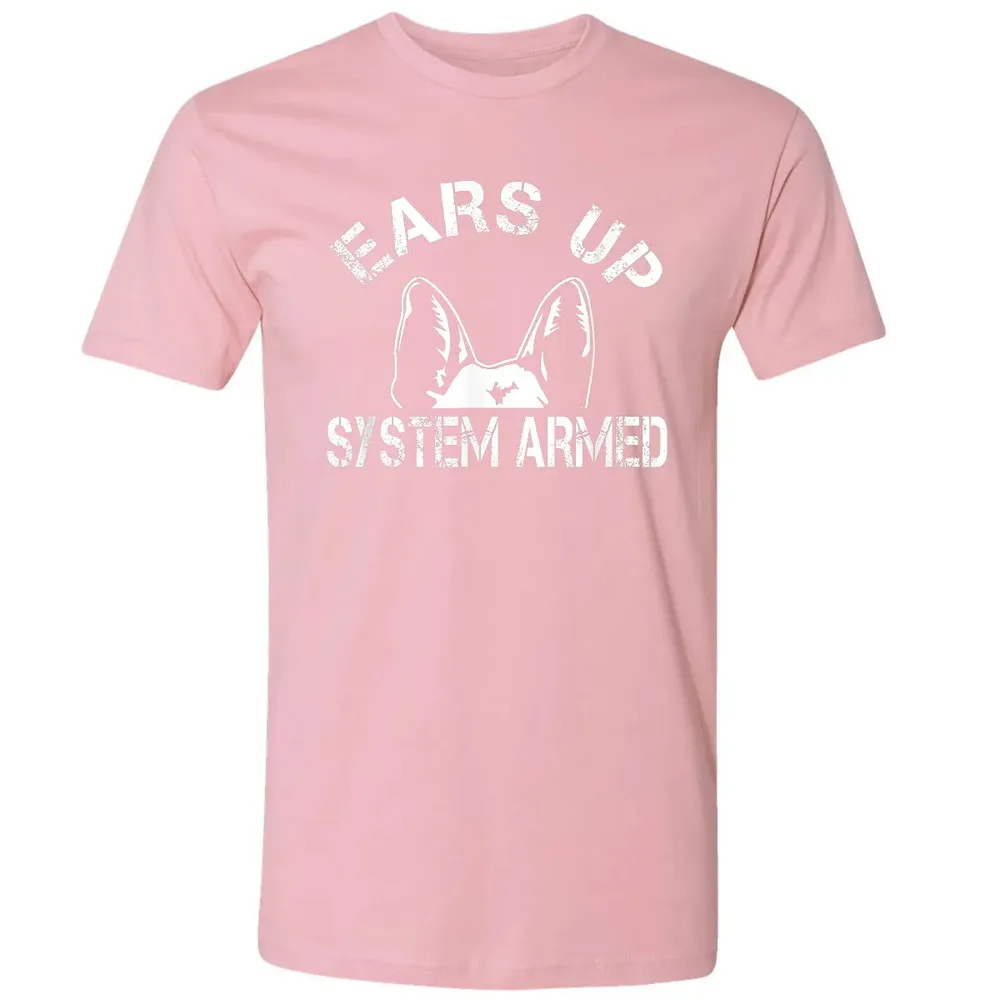 Ears up system armed   Funny German shepherd Premium Unisex T-shirt - 3