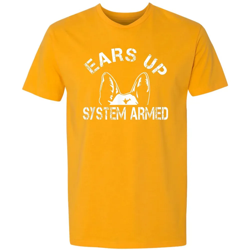 Ears up system armed   Funny German shepherd Premium Unisex T-shirt - 11