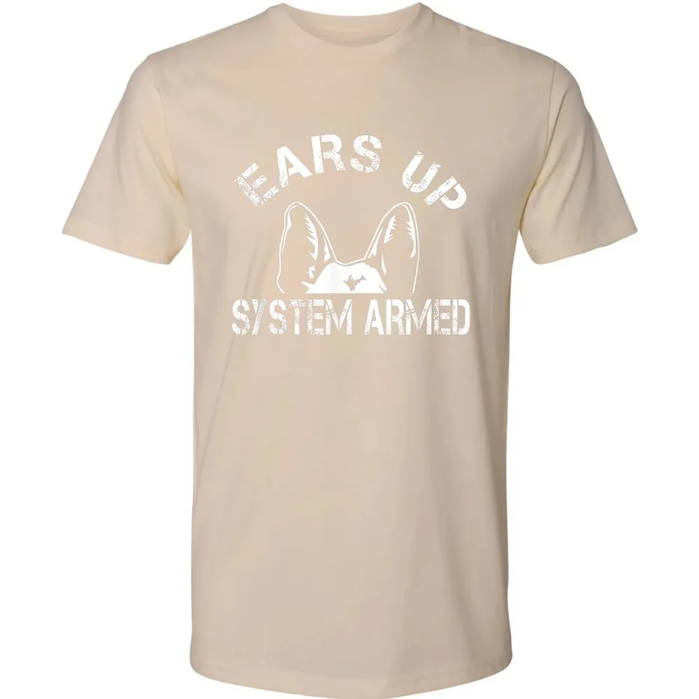 Ears up system armed   Funny German shepherd Premium Unisex T-shirt - 13