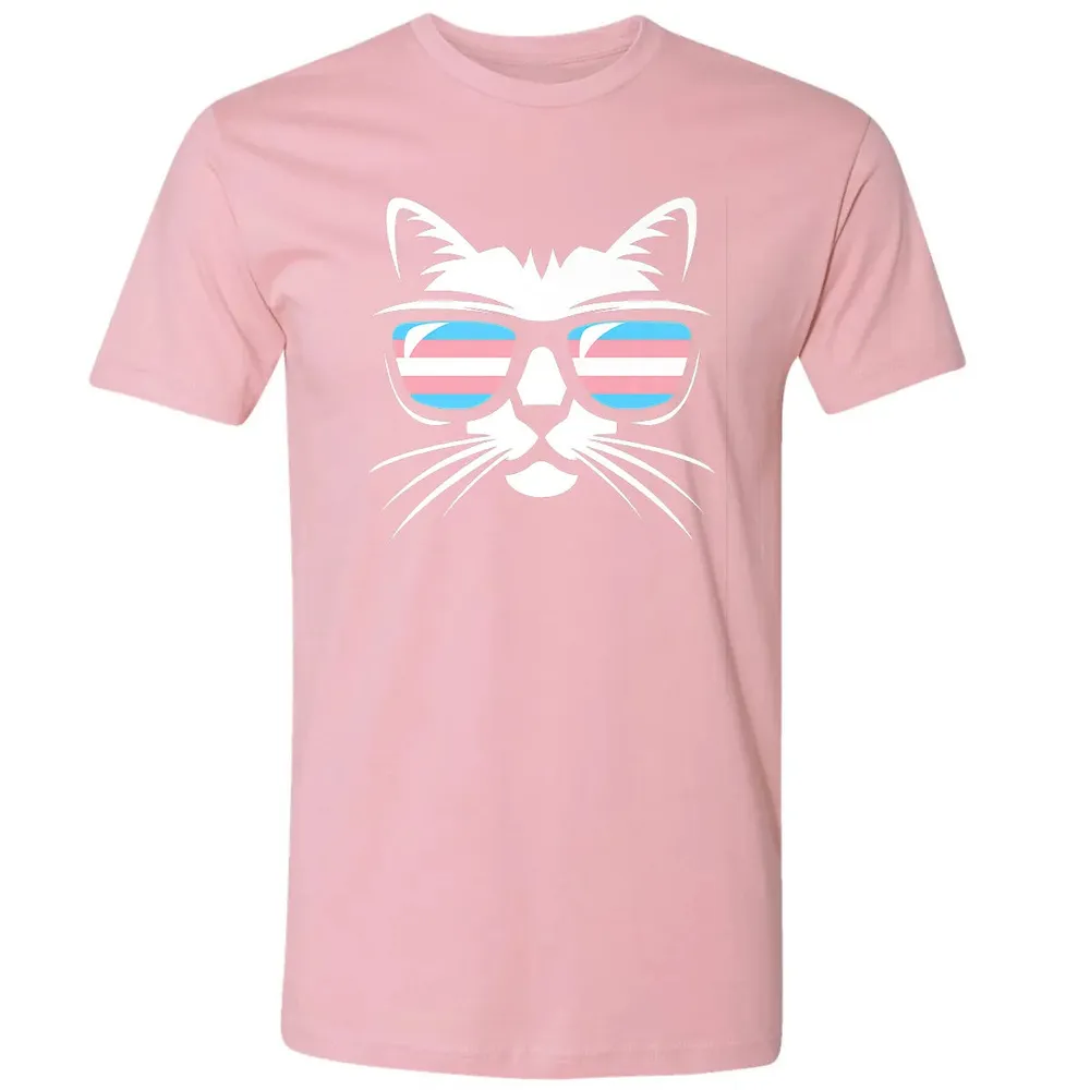 Transgender Pride Cat Gift  Support Trans Community Premium Unisex T-shirt - 3