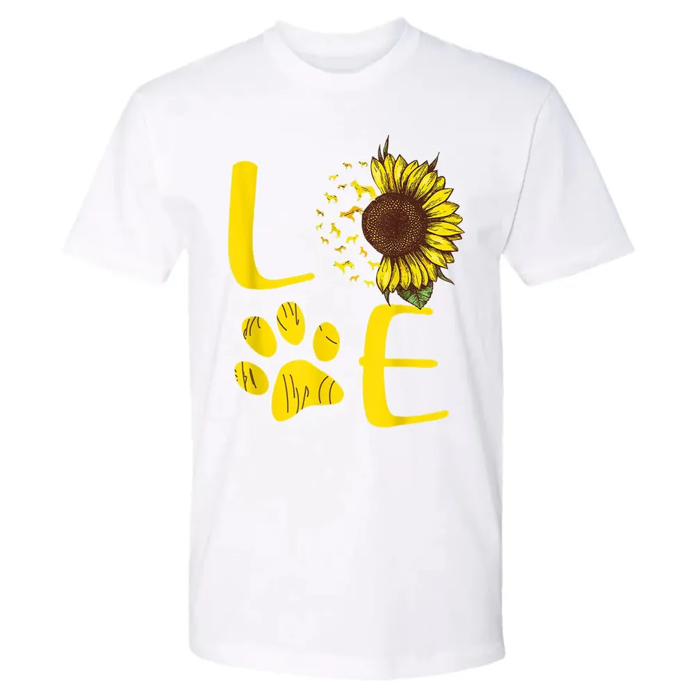 German Shepherd Gift Sunflower Premium Unisex T-shirt - 4
