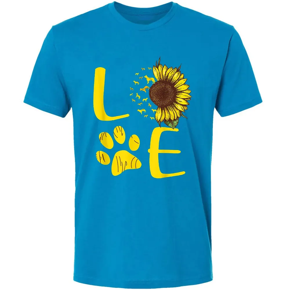German Shepherd Gift Sunflower Premium Unisex T-shirt - 15
