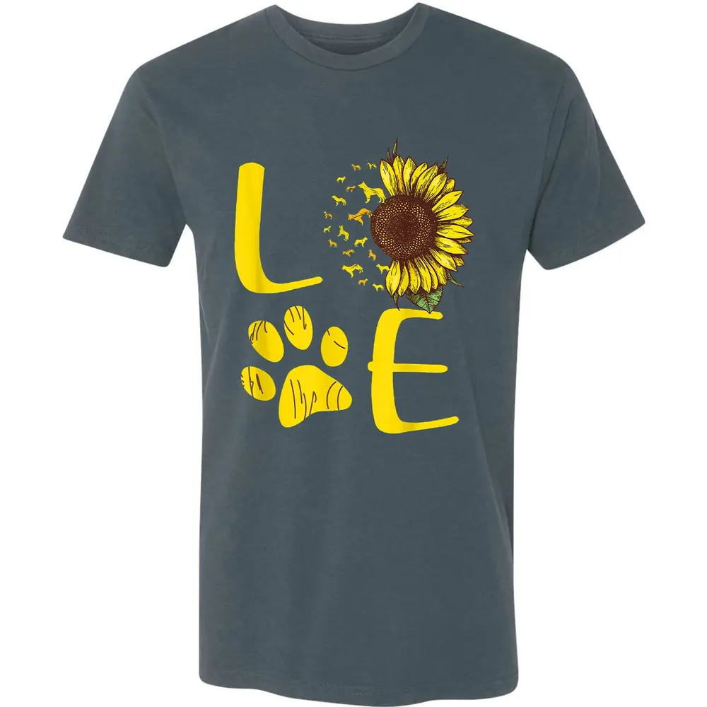German Shepherd Gift Sunflower Premium Unisex T-shirt - 14