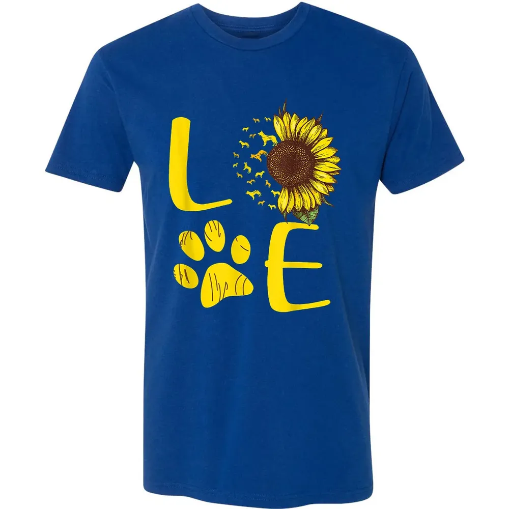 German Shepherd Gift Sunflower Premium Unisex T-shirt - 10