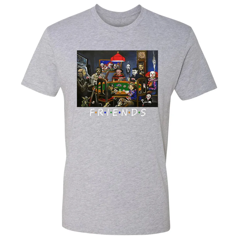 Funny Friend Play Card Horror Halloween Premium Unisex T-shirt - 9