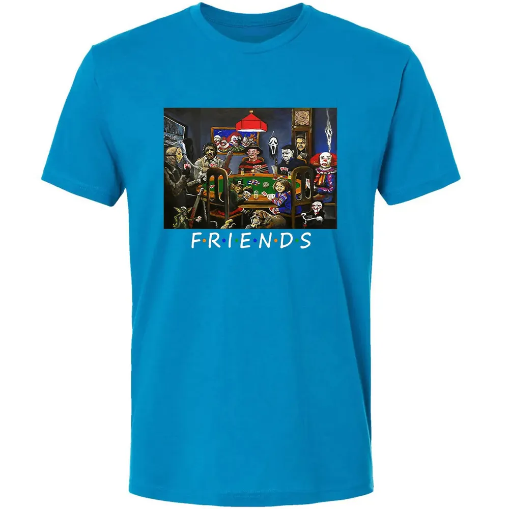 Funny Friend Play Card Horror Halloween Premium Unisex T-shirt - 15