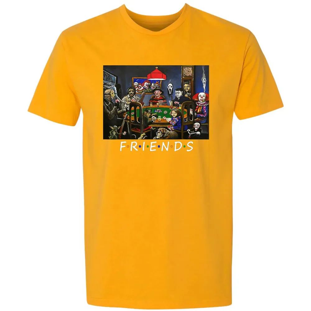 Funny Friend Play Card Horror Halloween Premium Unisex T-shirt - 11