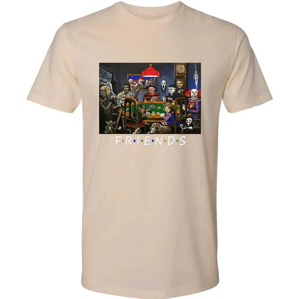 Funny Friend Play Card Horror Halloween Premium Unisex T-shirt - 13