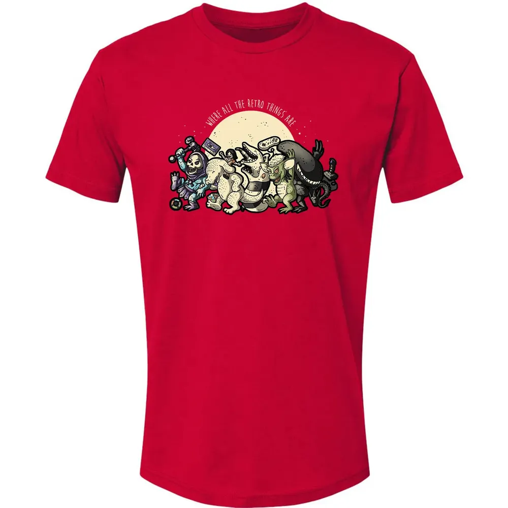 Where All The Retro Things Are Premium Unisex T-shirt - 6