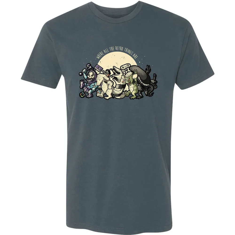 Where All The Retro Things Are Premium Unisex T-shirt - 14