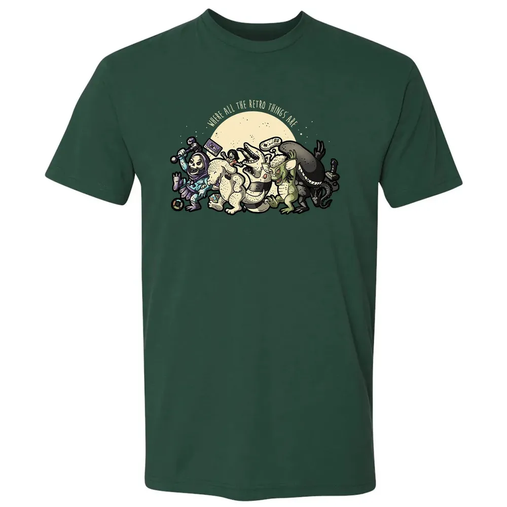Where All The Retro Things Are Premium Unisex T-shirt - 12
