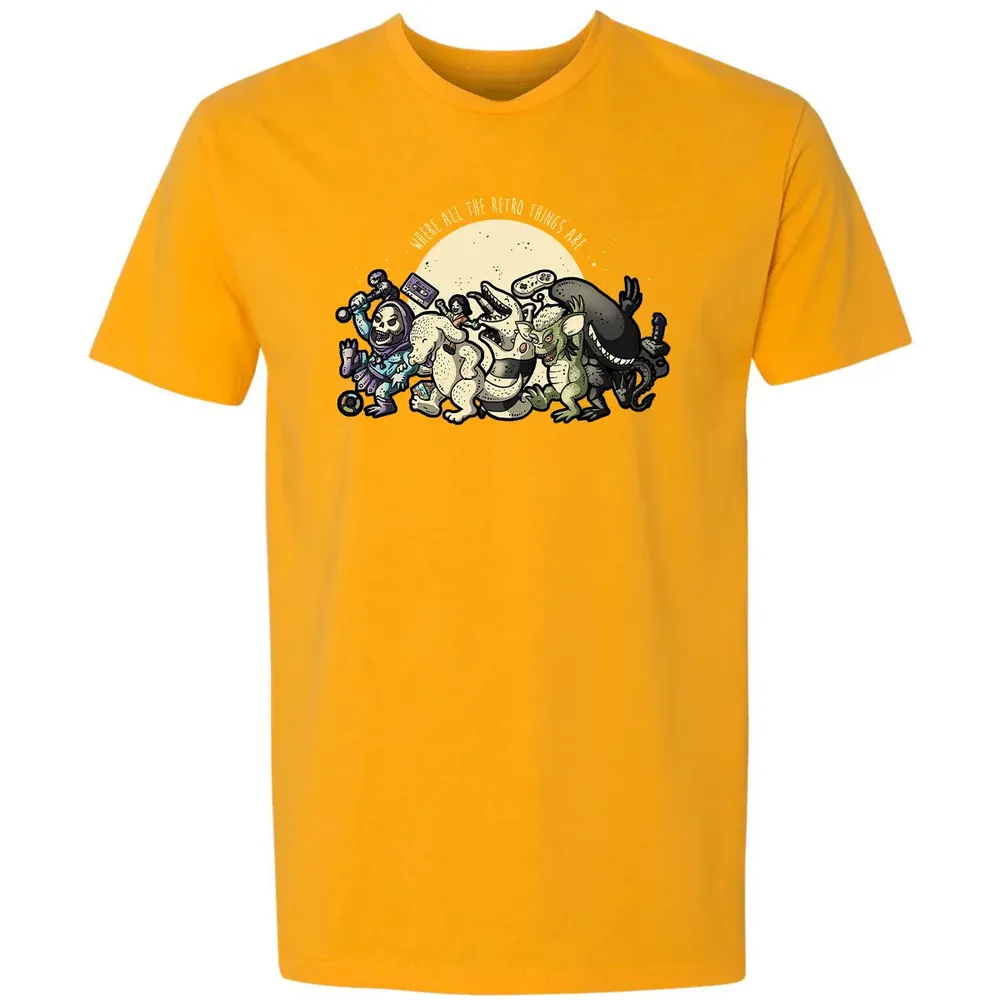 Where All The Retro Things Are Premium Unisex T-shirt - 11