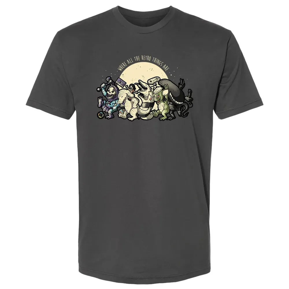 Where All The Retro Things Are Premium Unisex T-shirt - 8