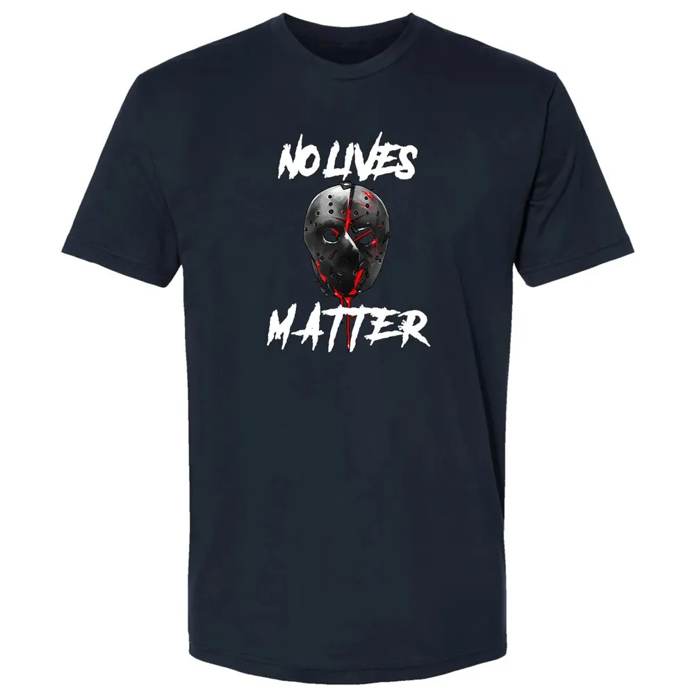 No Lives Matter Gory Horror Quote Premium Unisex T-shirt - 2