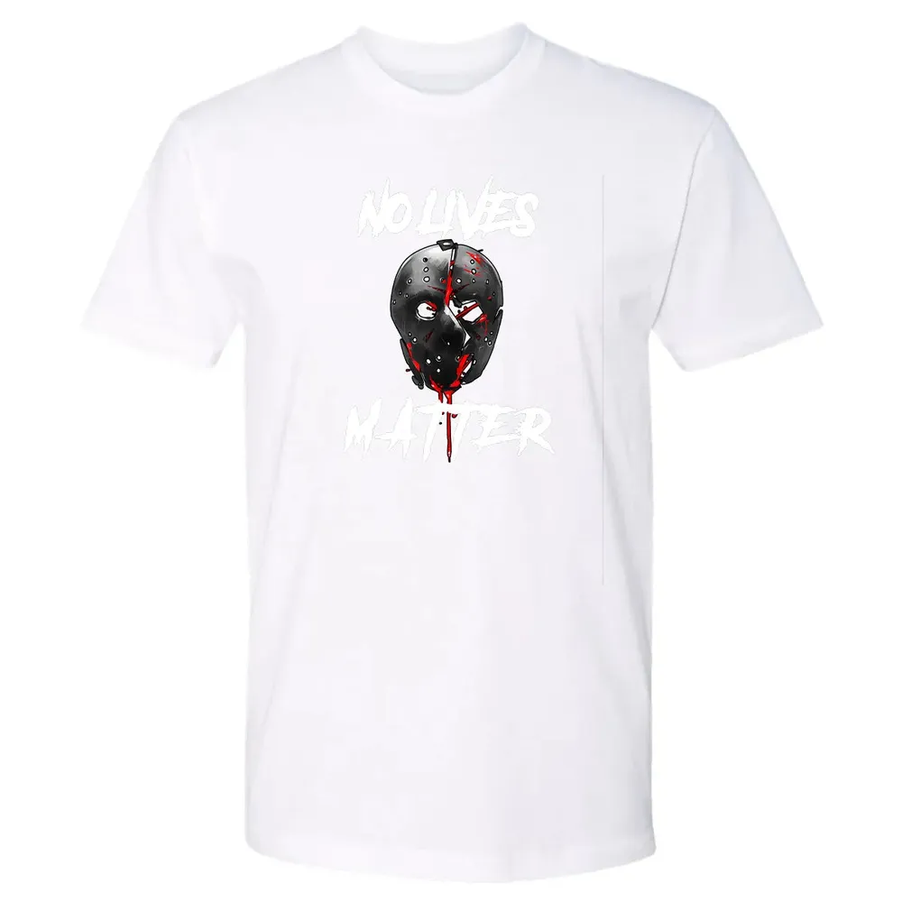 No Lives Matter Gory Horror Quote Premium Unisex T-shirt - 4