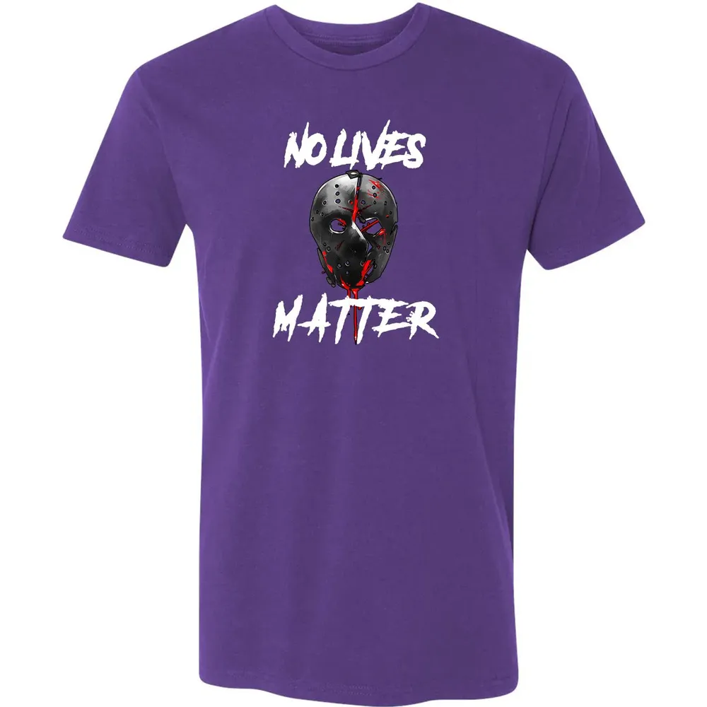 No Lives Matter Gory Horror Quote Premium Unisex T-shirt - 7