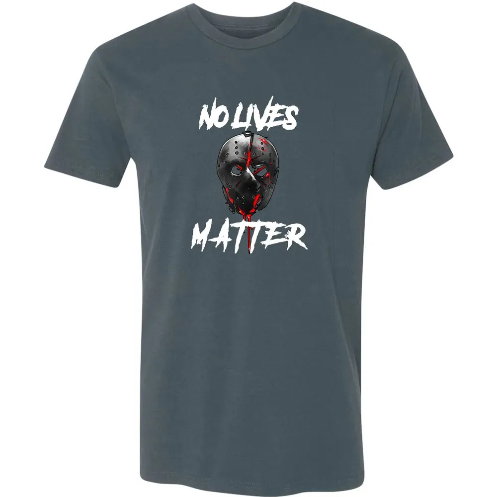 No Lives Matter Gory Horror Quote Premium Unisex T-shirt - 14
