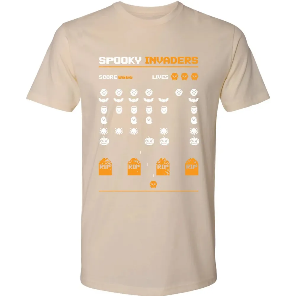 Spooky Invaders Premium Unisex T-shirt - 13