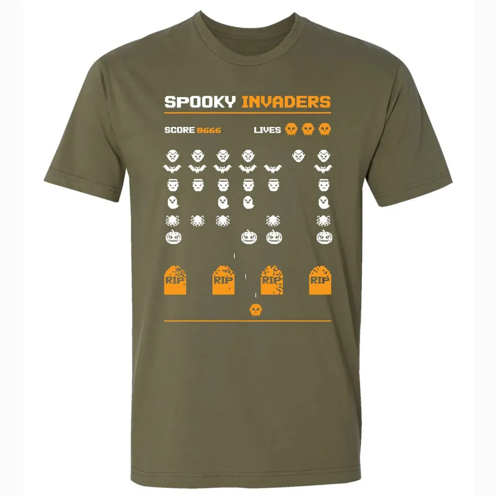 Spooky Invaders Premium Unisex T-shirt - 5