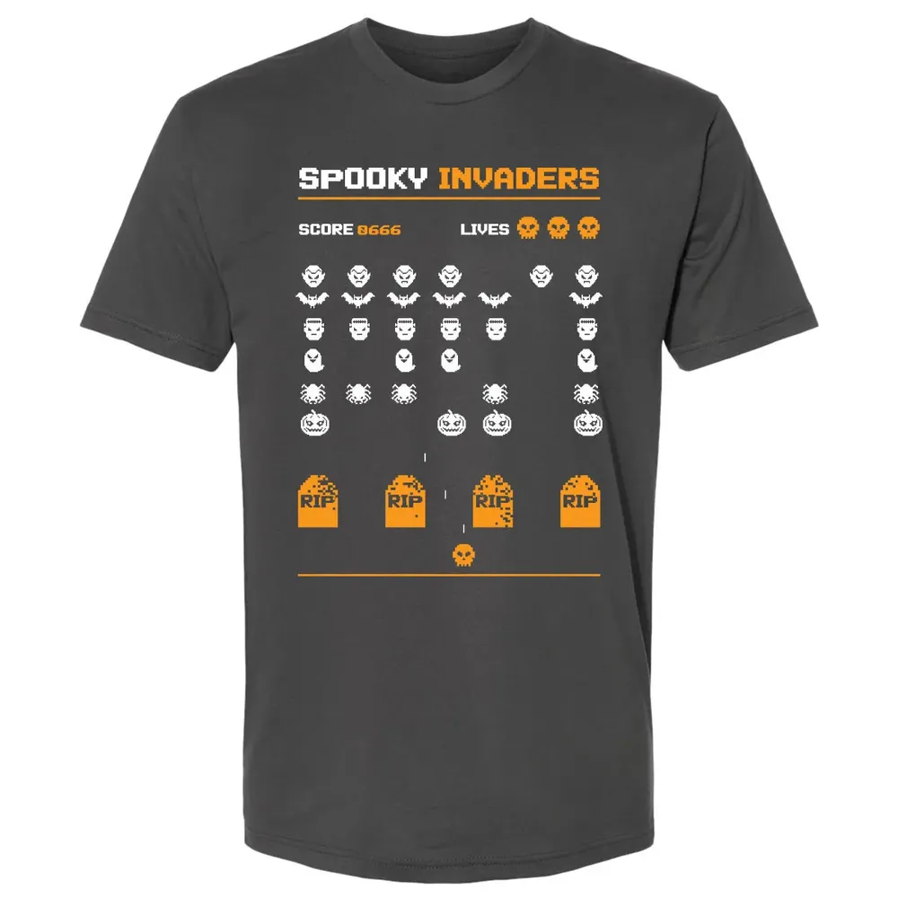 Spooky Invaders Premium Unisex T-shirt - 8