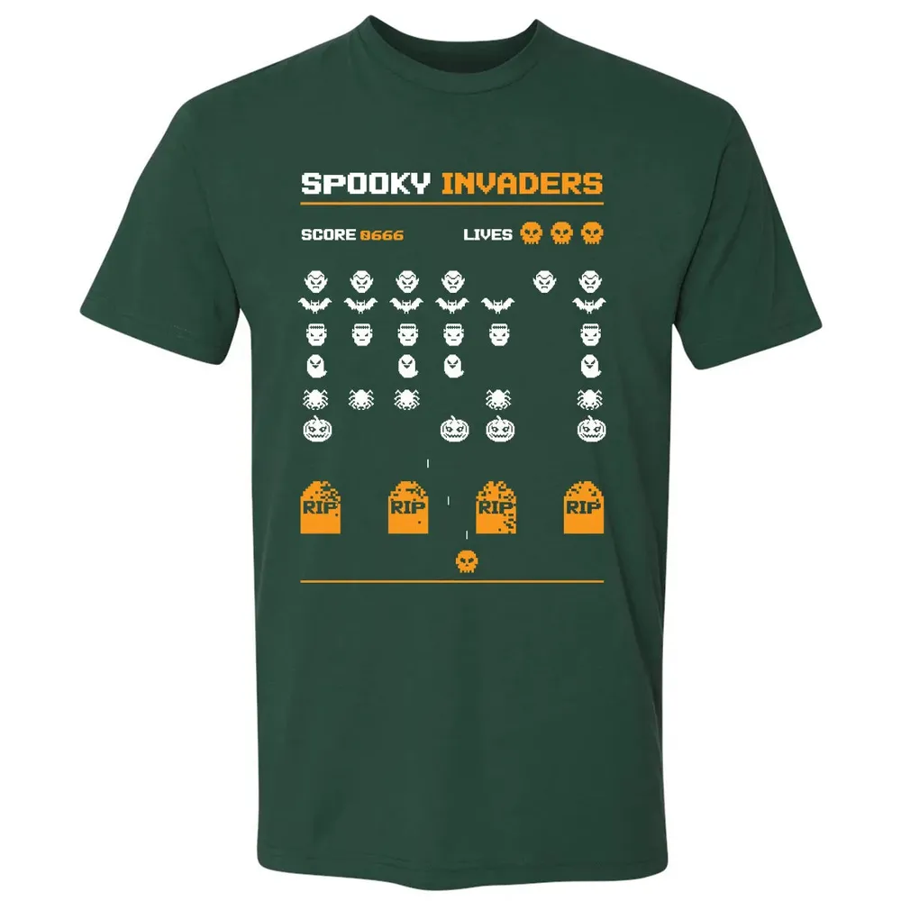 Spooky Invaders Premium Unisex T-shirt - 12