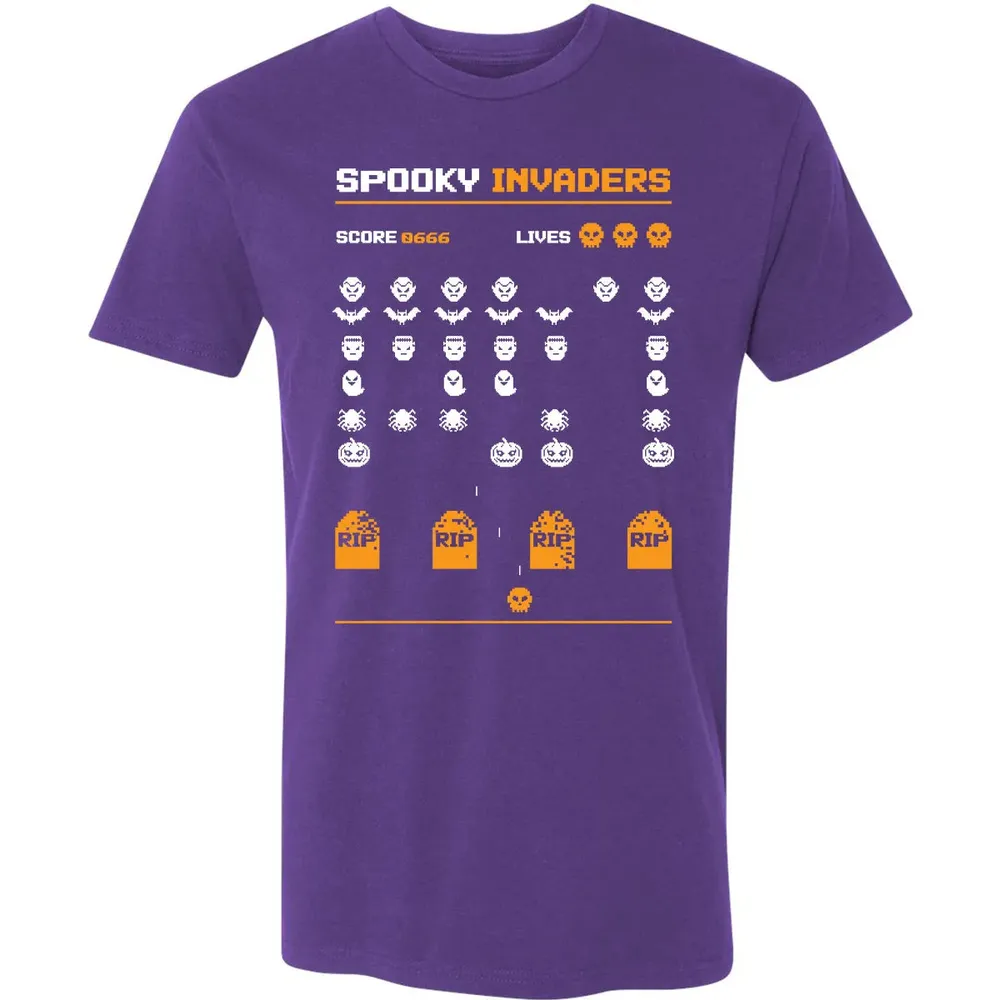 Spooky Invaders Premium Unisex T-shirt - 7