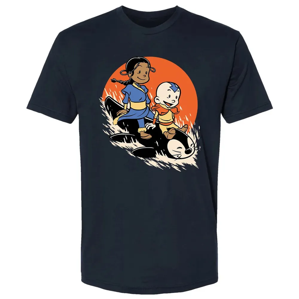 Penguin Sledding Fun Premium Unisex T-shirt - 2