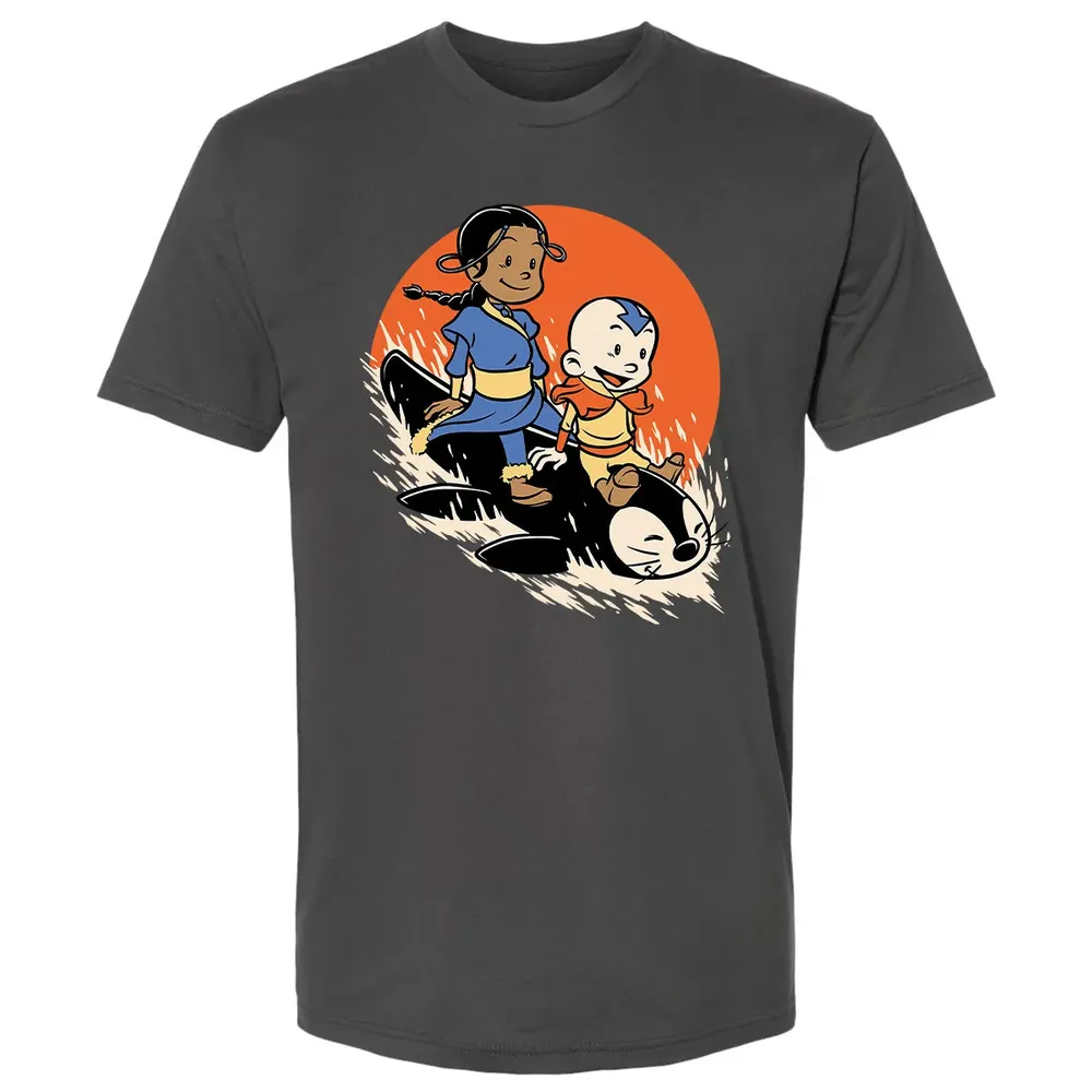 Penguin Sledding Fun Premium Unisex T-shirt - 8