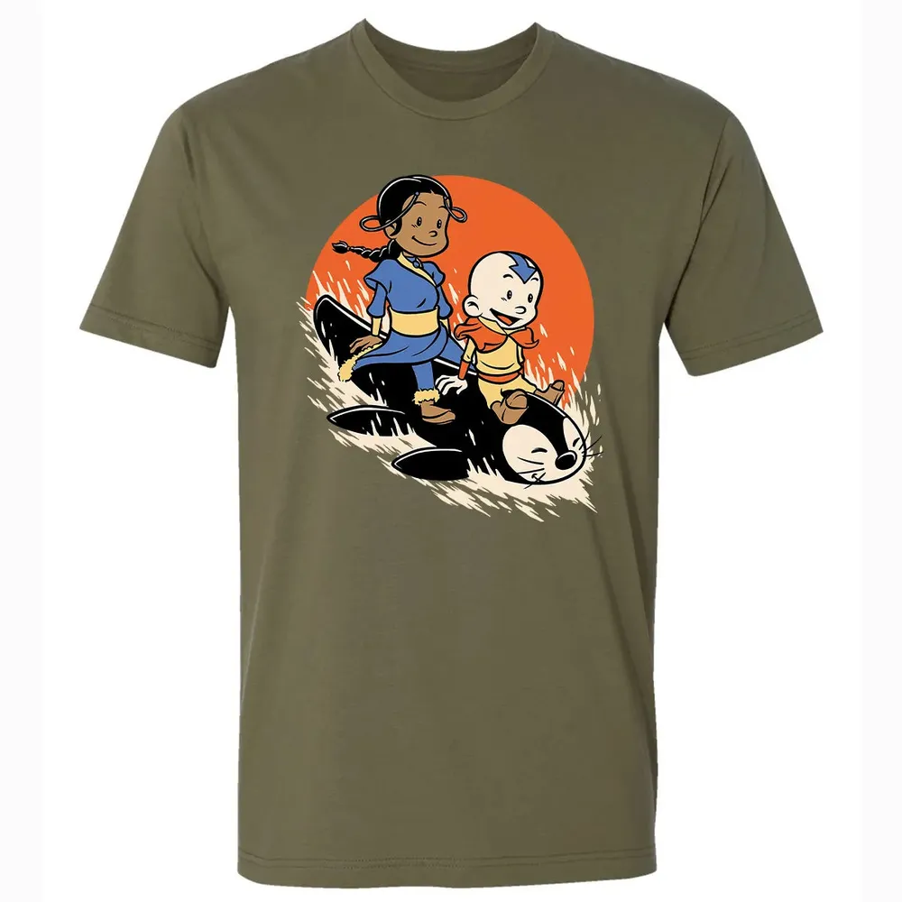 Penguin Sledding Fun Premium Unisex T-shirt - 5