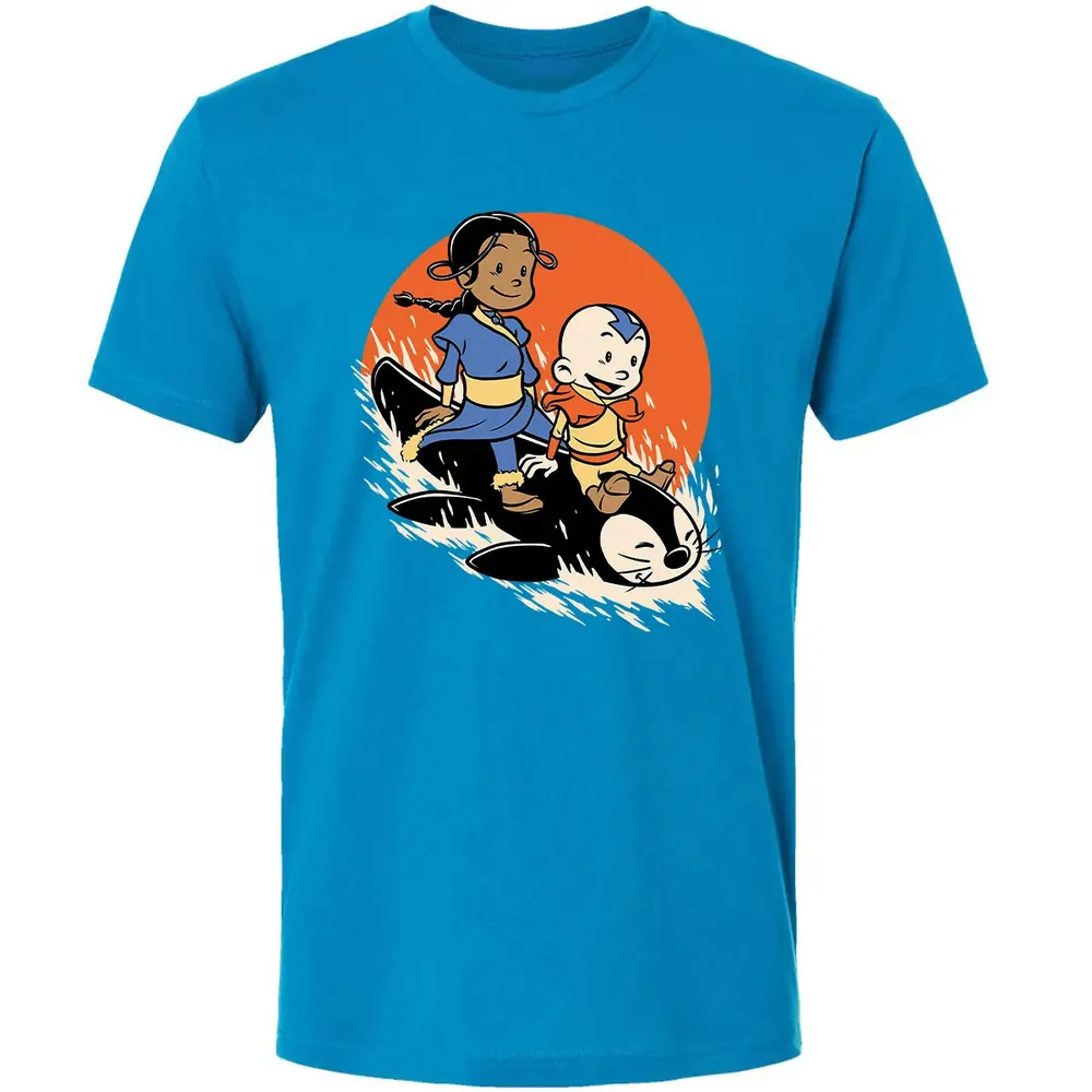 Penguin Sledding Fun Premium Unisex T-shirt - 15