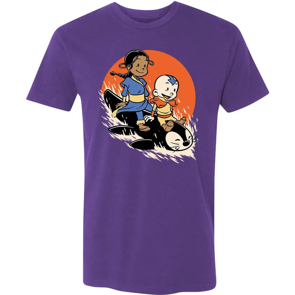 Penguin Sledding Fun Premium Unisex T-shirt - 7