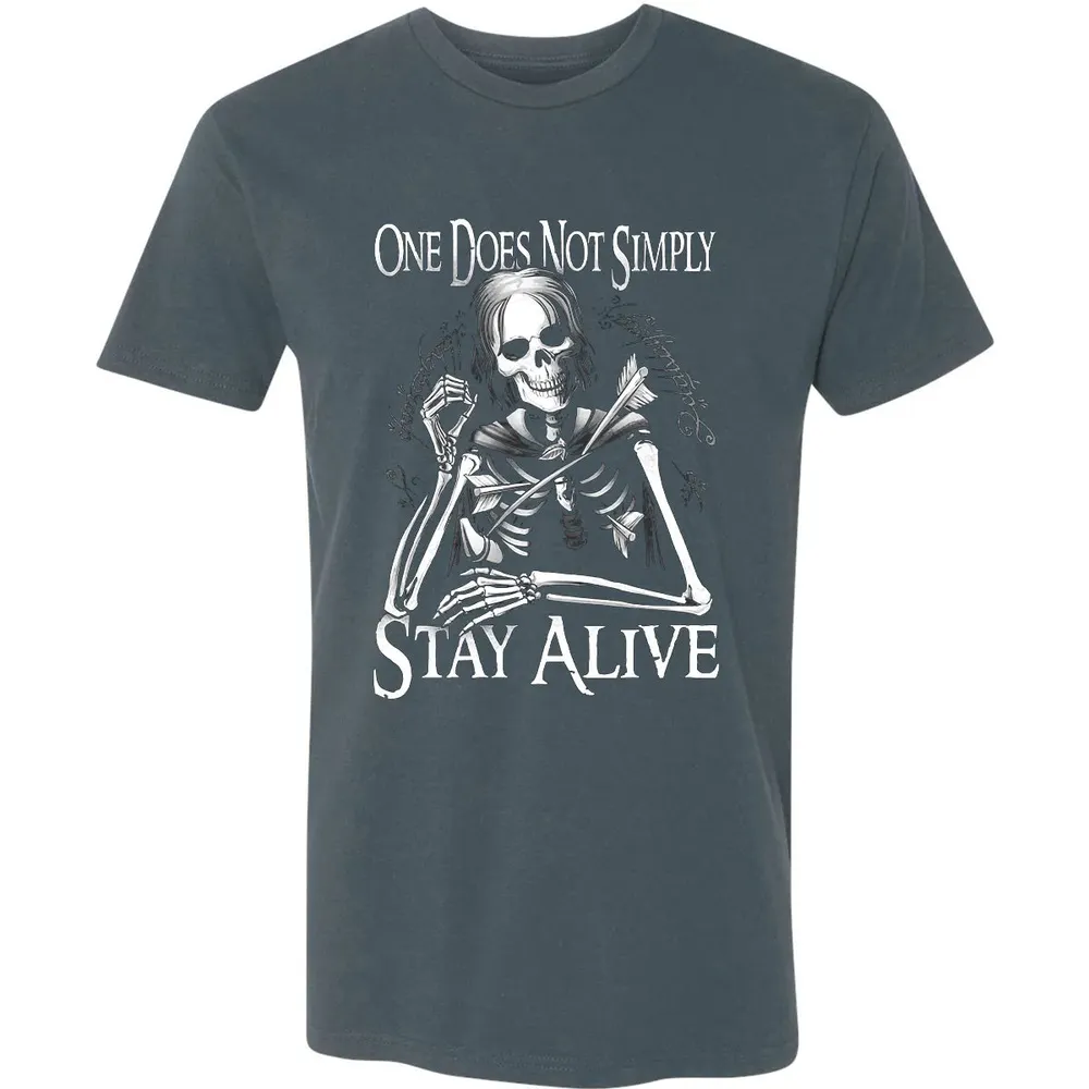 One Does Not Simple Stay Alive Premium Unisex T-shirt - 14