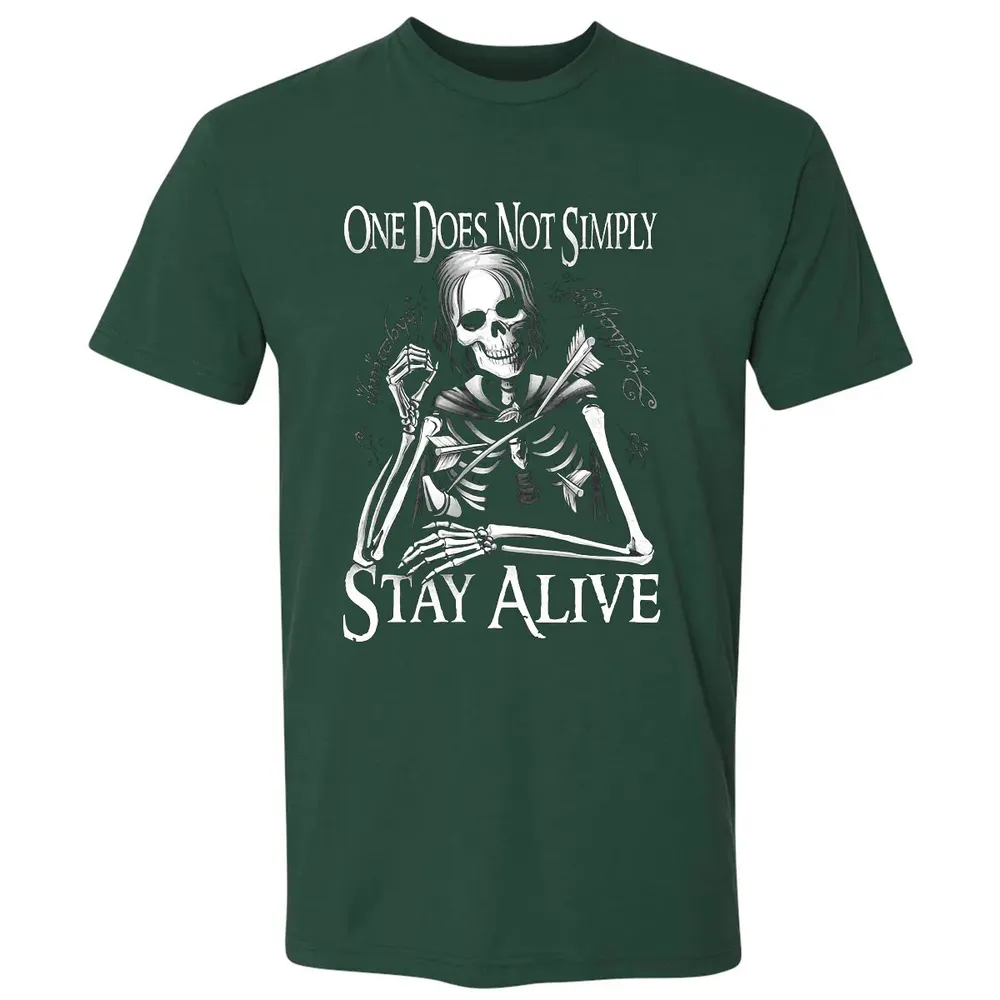 One Does Not Simple Stay Alive Premium Unisex T-shirt - 12