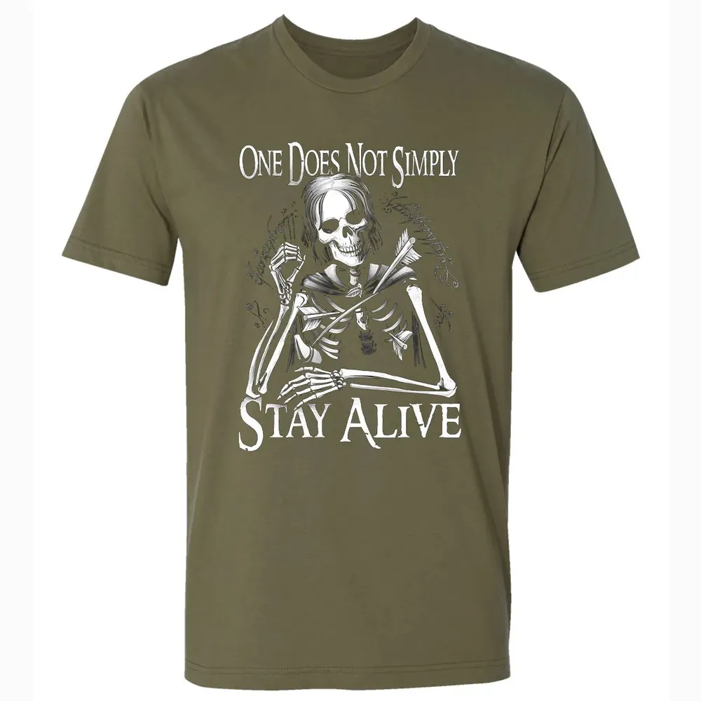 One Does Not Simple Stay Alive Premium Unisex T-shirt - 5