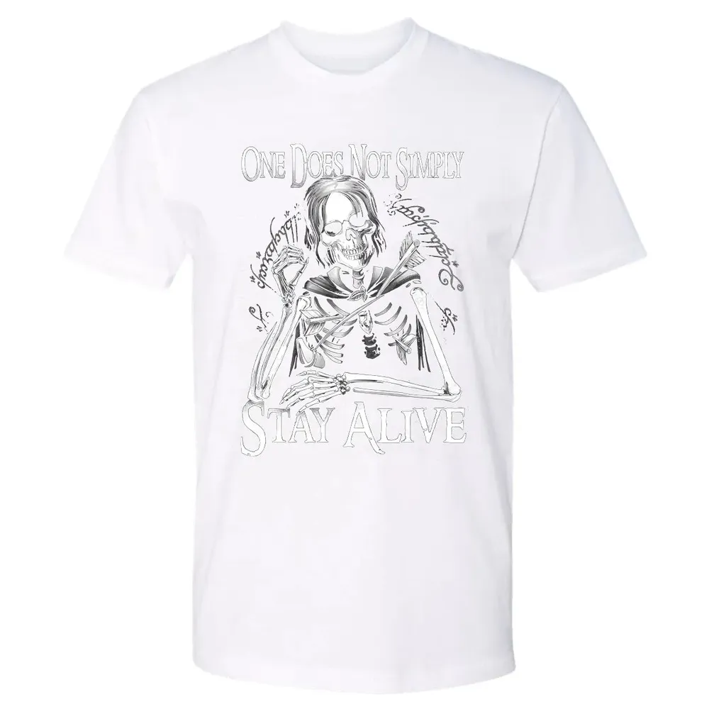 One Does Not Simple Stay Alive Premium Unisex T-shirt - 4